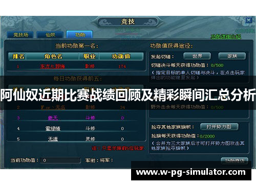 阿仙奴近期比赛战绩回顾及精彩瞬间汇总分析